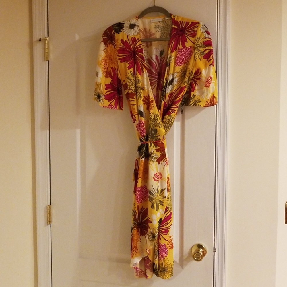 New York  and Company Floral Wrap Dress